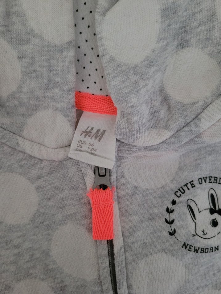 Kız Çocuk Gri Kapüşonlu Fermuarlı Sweatshirt - Görsel 2