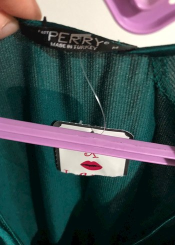 Yeşil Bohem V Yakalı Midi Elbise - Görsel 2