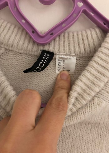 Kadın Siyah Beyaz Çizgili Triko Kazak - Görsel 3