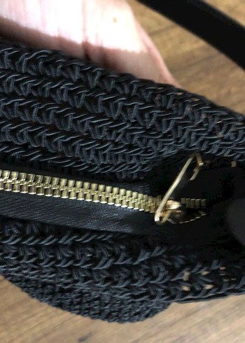 Siyah Örgü Kadın Omuz Çantası - Görsel 3