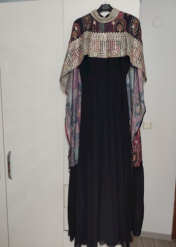 Siyah Uzun Abiye Elbise - Görsel 7