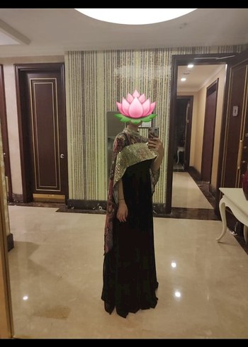 Siyah Uzun Abiye Elbise - Görsel 3