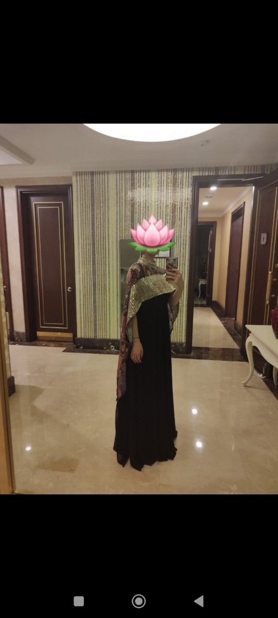 Siyah Uzun Abiye Elbise - Görsel 3