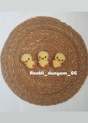 Amigurumi Civciv Anahtarlık