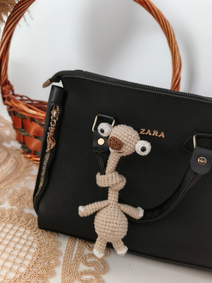 Amigurumi Sid çanta charmı - Görsel 2