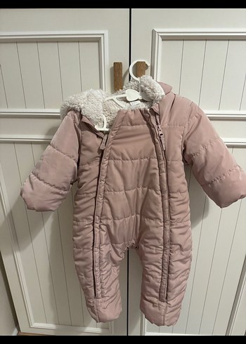 Peluş Detaylı Pembe Bebek Tulumu