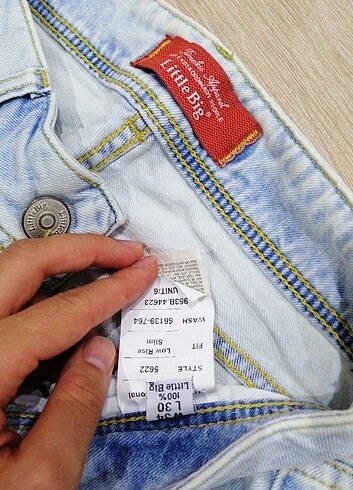 34 Beden mavi Renk Kot pantolon