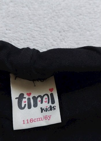 Kız Çocuk Siyah Baskılı Tayt - Görsel 3