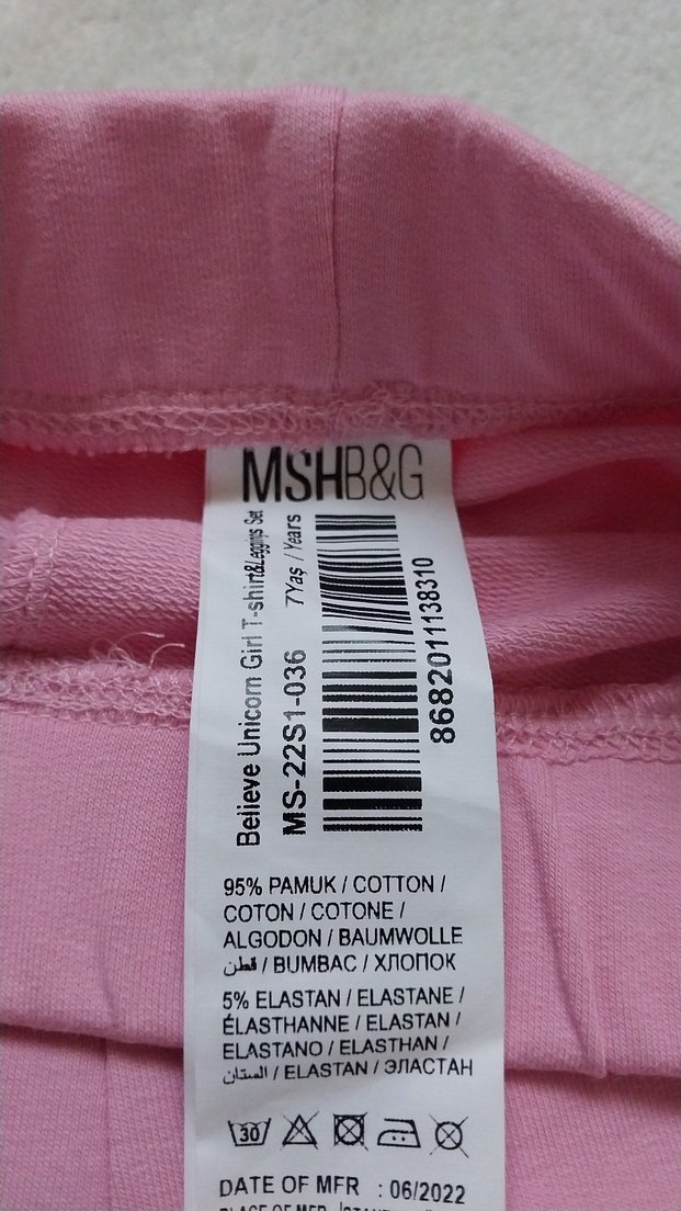 Kız Çocuk Pembe Tayt - Görsel 2