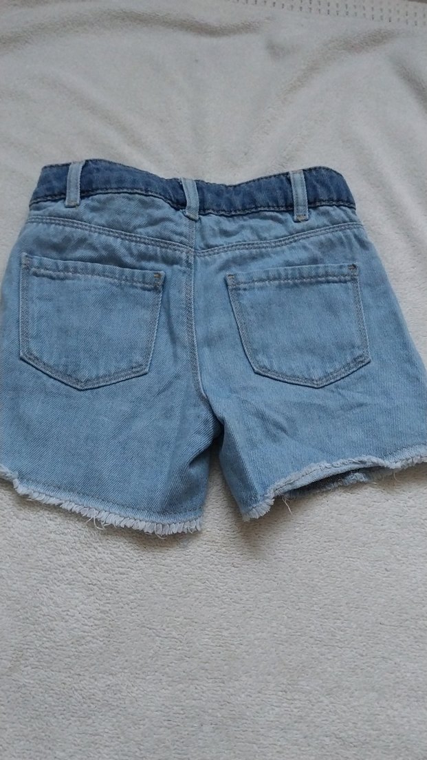 Kız Çocuk Batik Desenli Bol Kesim Denim Şort - Görsel 3