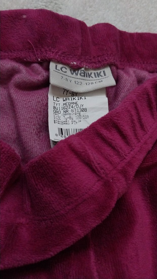 Mor Kadife Kız Taytı - Görsel 2