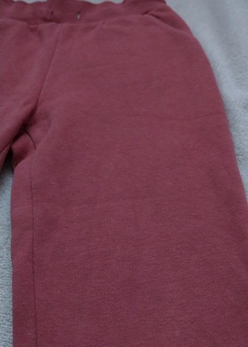 Bordo Rahat Kesim Kız Eşofman Altı - Görsel 2