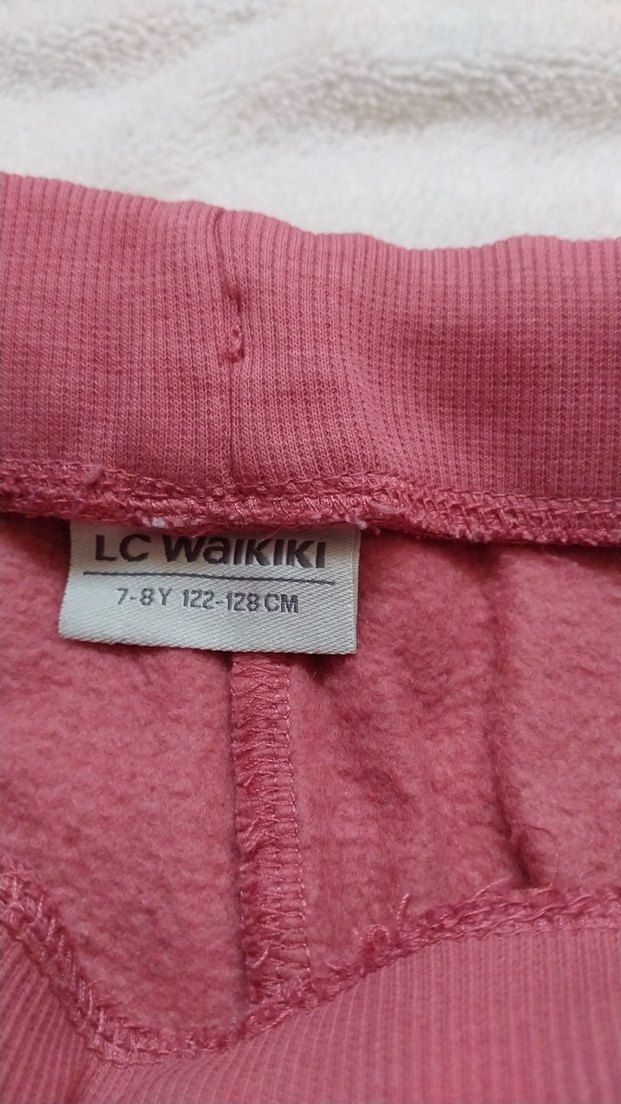 Bordo Rahat Kesim Kız Eşofman Altı - Görsel 3