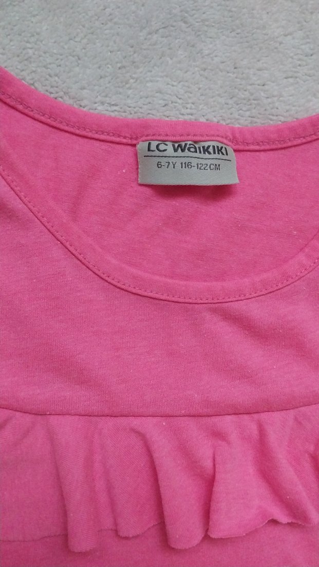 Kız Çocuk Pembe Kolsuz Elbise - Görsel 3