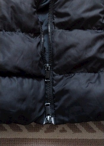 Siyah Uzun Kürklü Kadın Yelek - Görsel 8