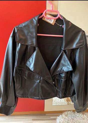Siyah Deri ceket - Görsel 3