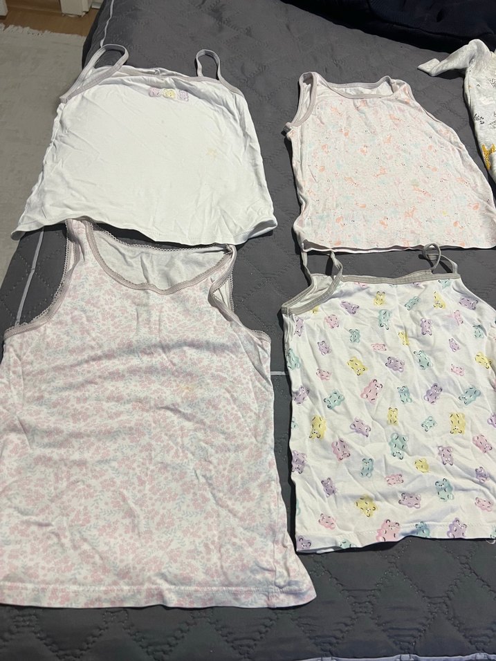 HepsiÇocuk Beyaz Atlet 5 parca hepsi - Görsel 2