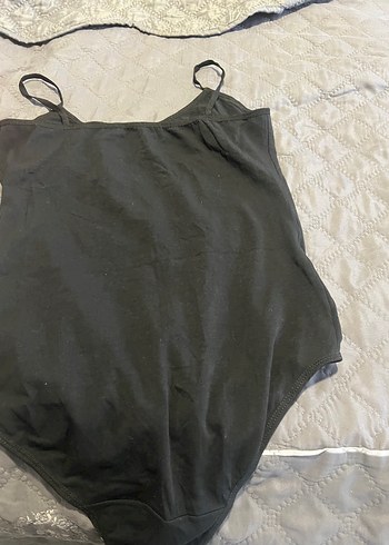 Siyah İnce Askılı Kadın badi - Görsel 3