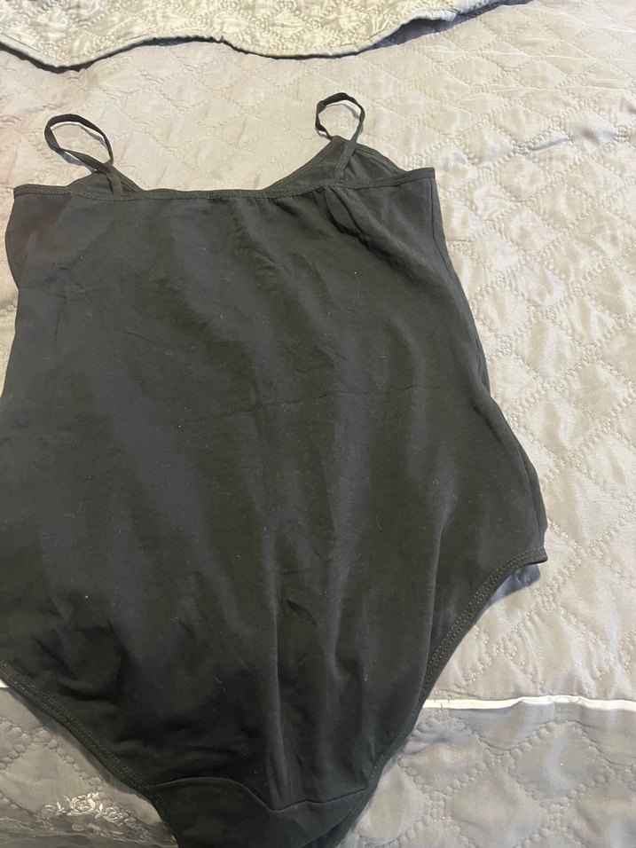 Siyah İnce Askılı Kadın badi - Görsel 3