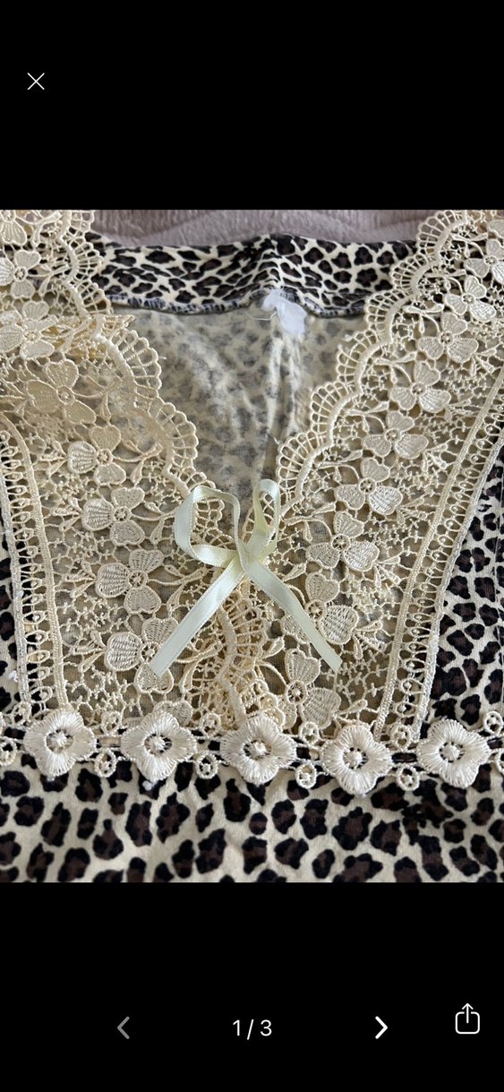 Leopar Desenli Uzun Bohem Kadın Sabahlık - Görsel 2