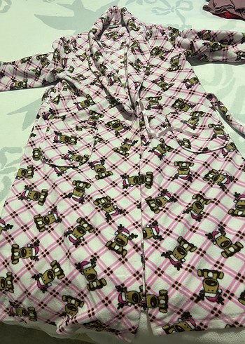 Pembe polar kadife yeni sabahlık nenanın sabahlığı - Görsel 2