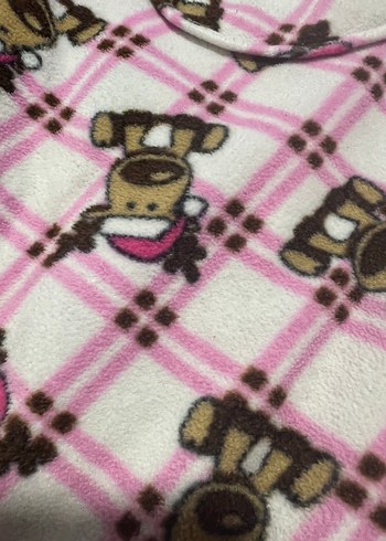 Pembe polar kadife yeni sabahlık nenanın sabahlığı - Görsel 4