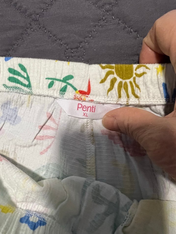 Picama şortBaskılı Pamuklu Bohem Mini Şort - Görsel 3