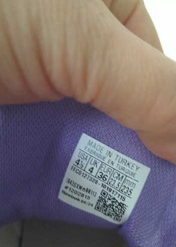 Kız Çocuk Mor Gri Spor Ayakkabı - Görsel 6