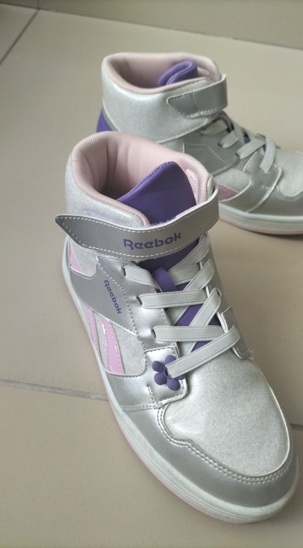 Kız Çocuk Mor Gri Spor Ayakkabı - Görsel 4