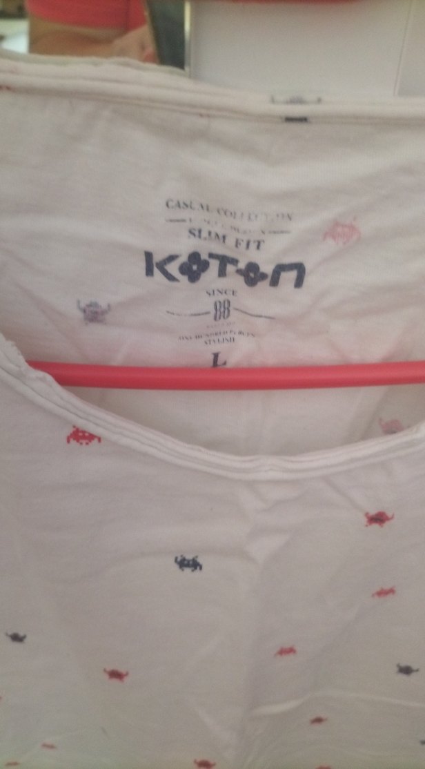 Pamuklu Beyaz Baskılı Kadın Tişört - Görsel 2