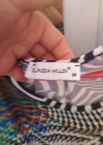 Kadın Pliseli Mini Kravat Boya Bluz - Görsel 3