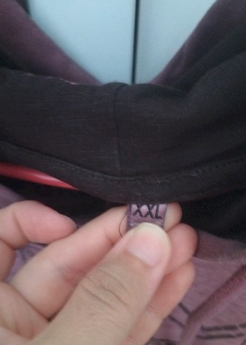 Bordo Baskılı Uzun Kollu Salaş Sweatshirt - Görsel 4