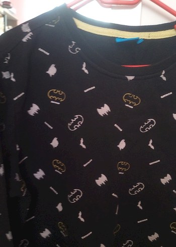 Kadın Siyah Baskılı Uzun Kollu Sweatshirt - Görsel 2