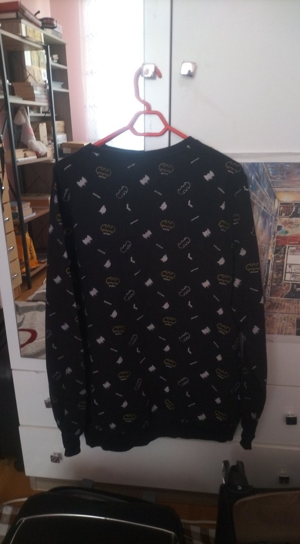 Kadın Siyah Baskılı Uzun Kollu Sweatshirt - Görsel 4