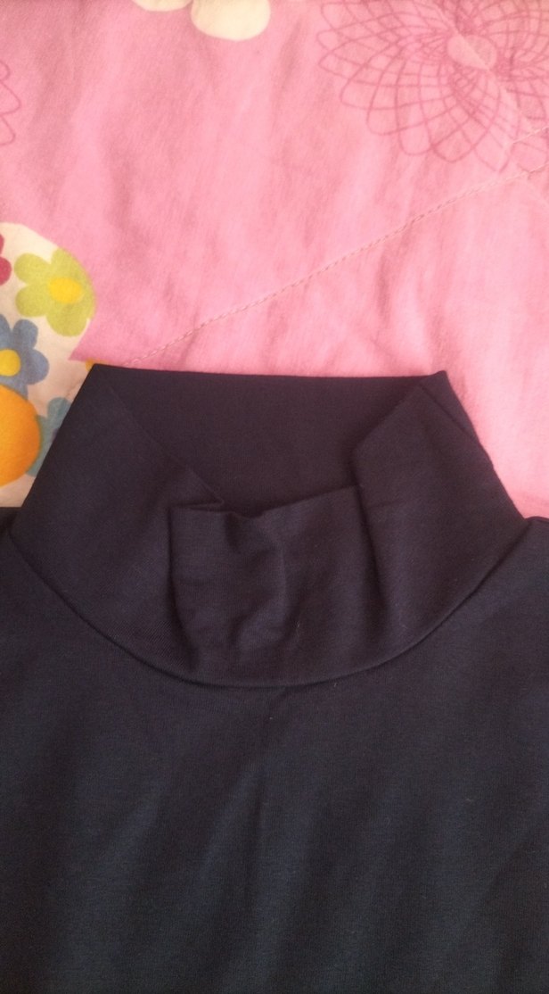 Kızlar için Kolsuz Boğazlı Lacivert Üst - Görsel 3