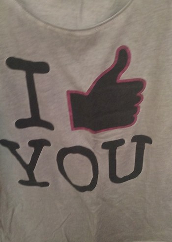 Gri Baskılı Kısa Kollu  Tişört - Görsel 3