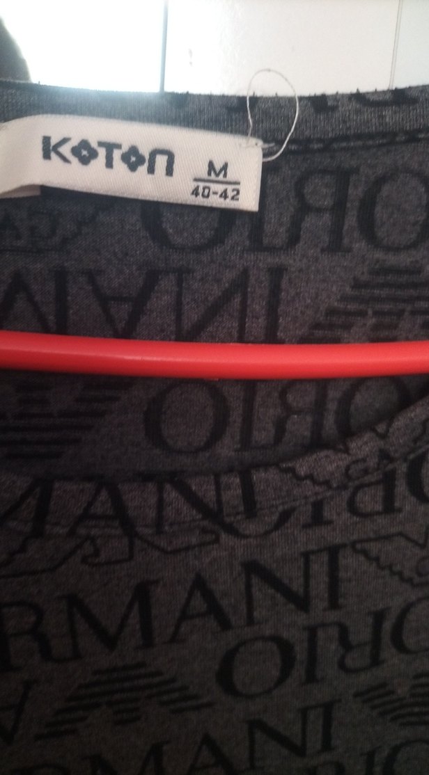 Kadın Gri Baskılı Kısa Kollu Tişört - Görsel 3