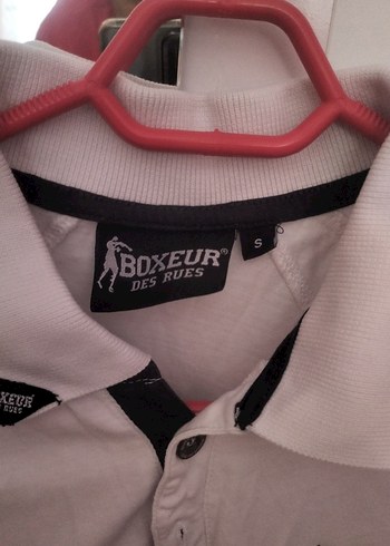 Düğmeli Beyaz Erkek Polo Yaka Tişört - Görsel 3