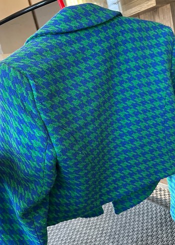 Renkli Mini Kadın Blazer Ceket - Görsel 2