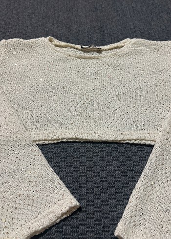 Boğaz Yaka Örgü Kadın Kazak - Görsel 3