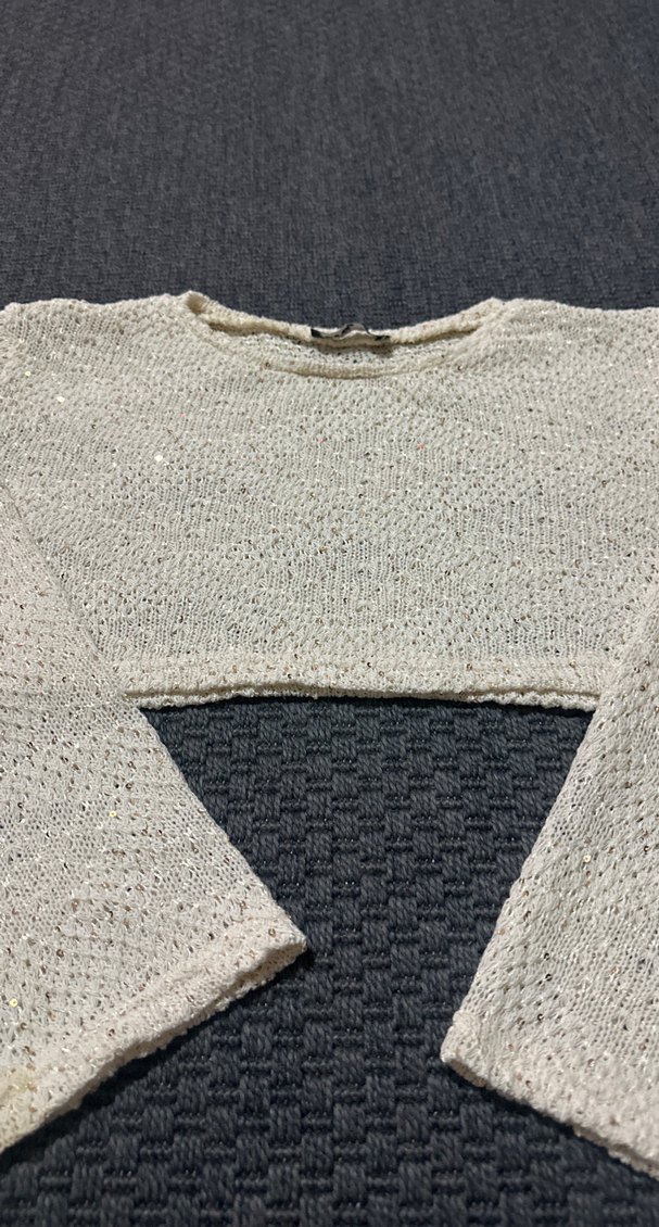 Boğaz Yaka Örgü Kadın Kazak - Görsel 3