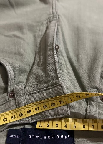 Kadın Haki Regular Fit Midi Jean - Görsel 13