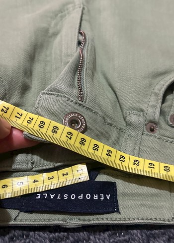 Kadın Haki Regular Fit Midi Jean - Görsel 5