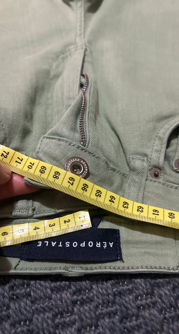 Kadın Haki Regular Fit Midi Jean - Görsel 5