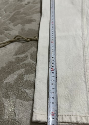 Beyaz Kadın Keten Pantolon - Görsel 3