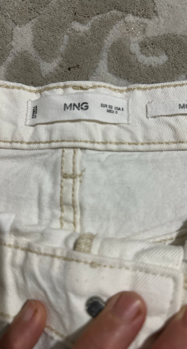 Beyaz Kadın Keten Pantolon - Görsel 2