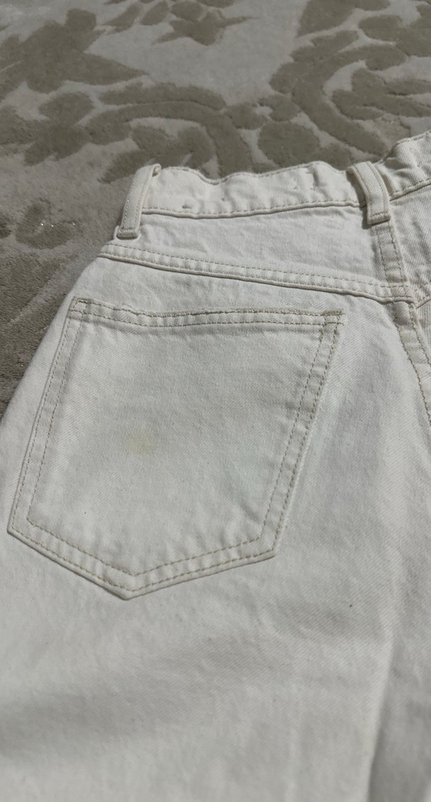 Beyaz Kadın Keten Pantolon - Görsel 4