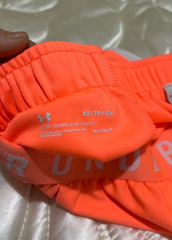 Turuncu Elastik Bel Mini Spor Şort - Görsel 5