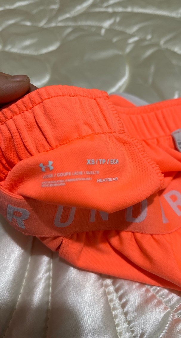 Turuncu Elastik Bel Mini Spor Şort - Görsel 5