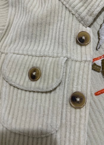 Bej Erkek Çocuk Uzun Kollu Düğmeli Gömlek - Görsel 6